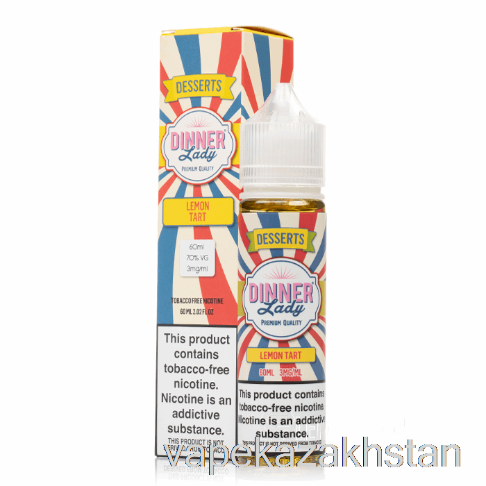 Vape Disposable Lemon Tart - Vape Dinner Lady - 60mL 3mg